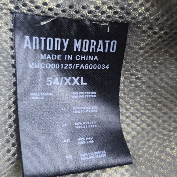 Antony Morato Men's Beige‎ Safari Long Sleeve Collared Full Zip Jacket Size XXL - Picture 8 of 9